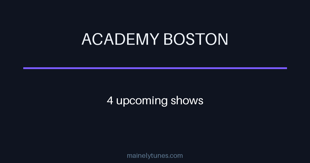Photo of Academy Boston