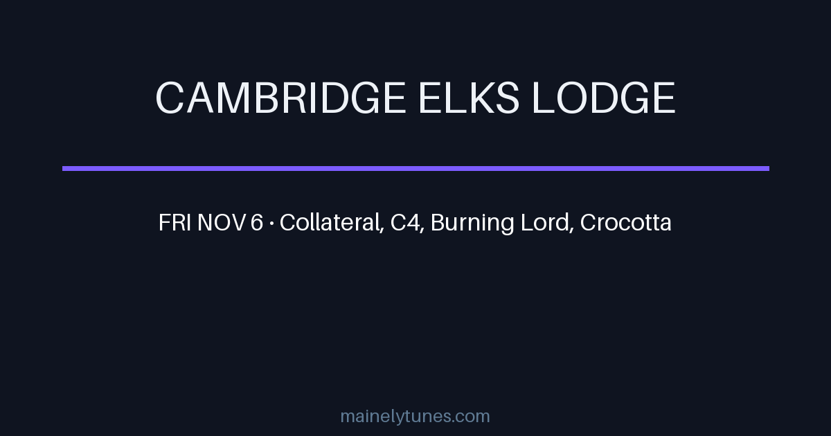Photo of Cambridge Elks Lodge