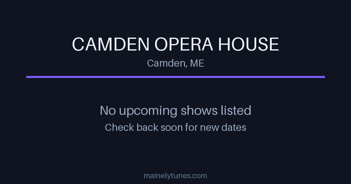 Photo of Camden Opera House