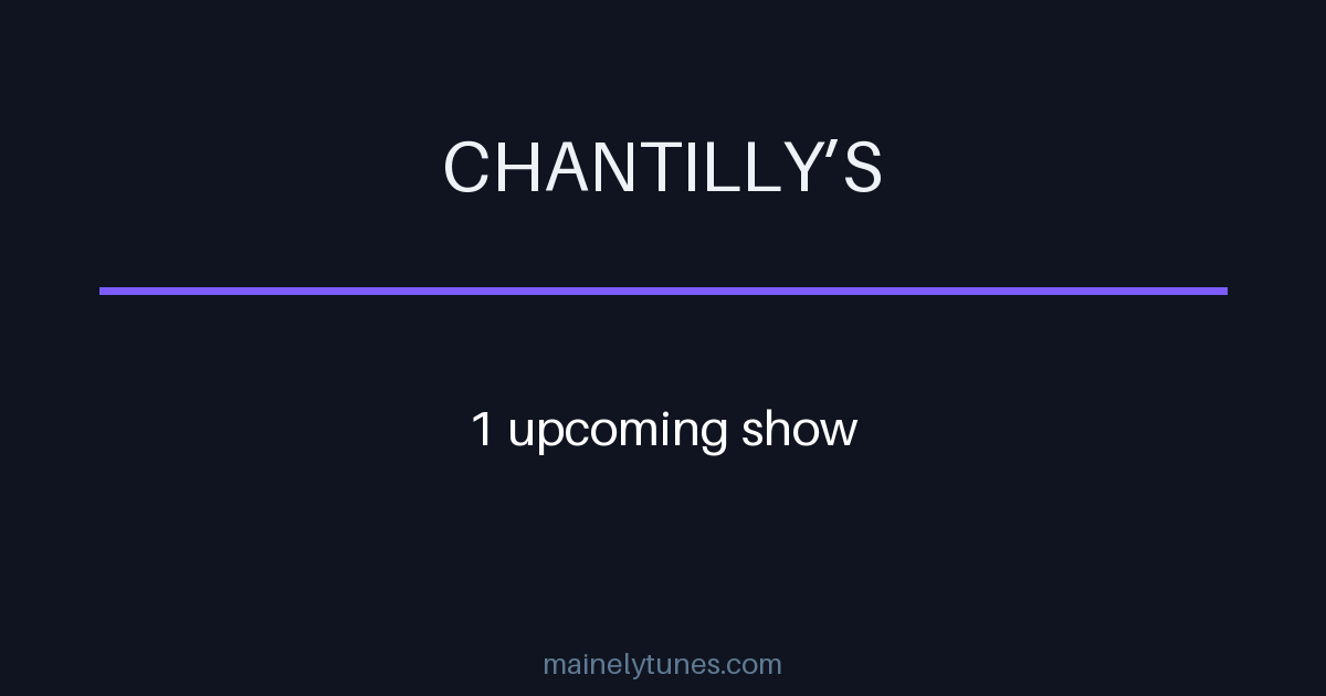Photo of Chantilly’s