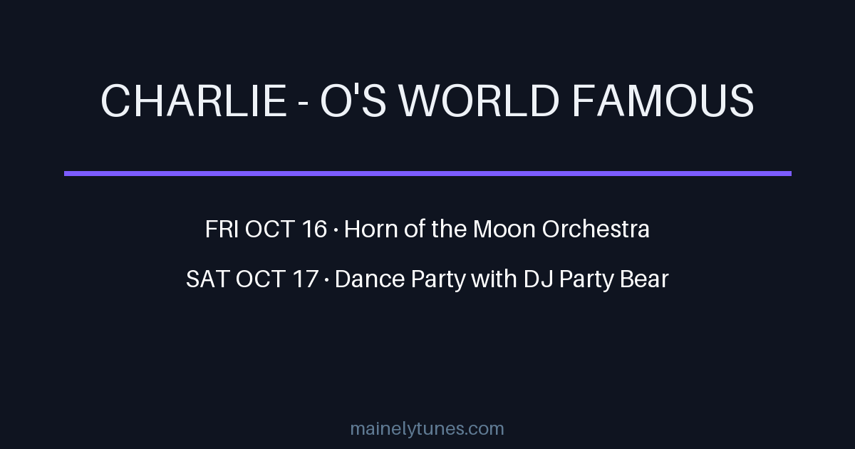 Photo of Charlie - O's World Famous