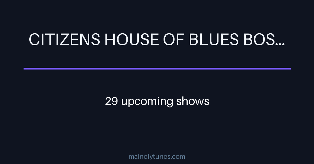 Photo of Citizens House of Blues Boston