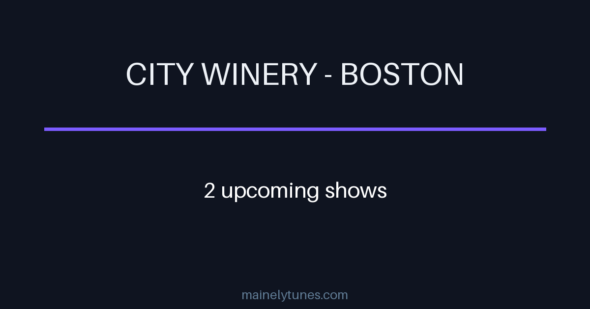 Photo of City Winery - Boston