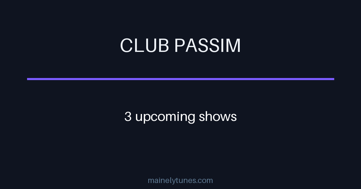 Photo of Club Passim