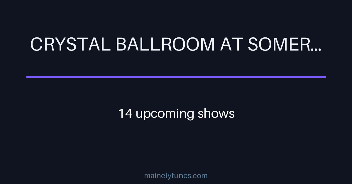 Photo of Crystal Ballroom at Somerville Theatre