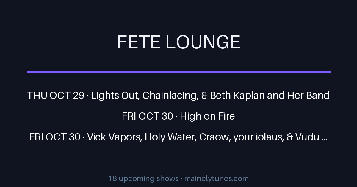 Photo of Fete Lounge