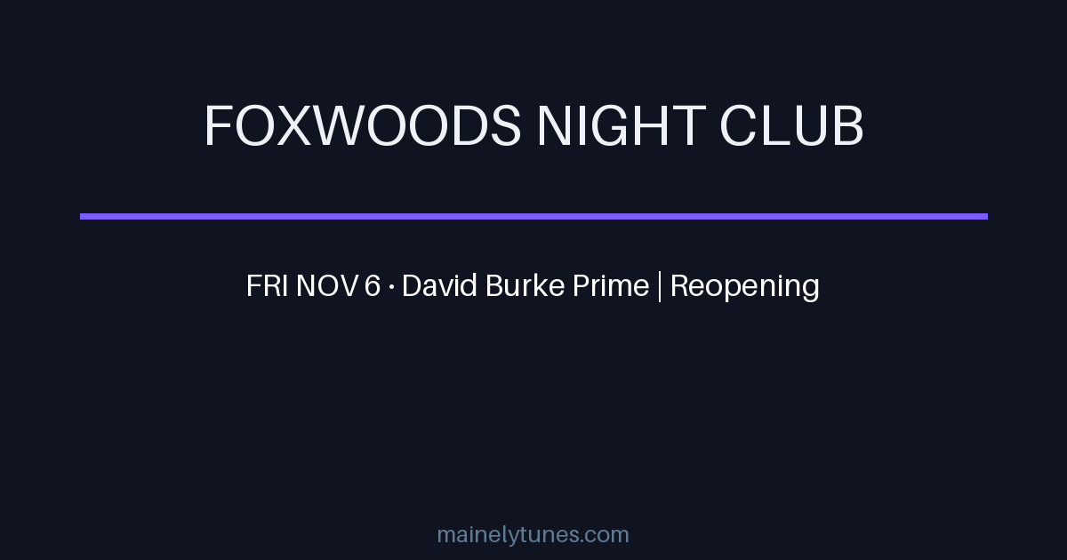 Photo of Foxwoods Night Club