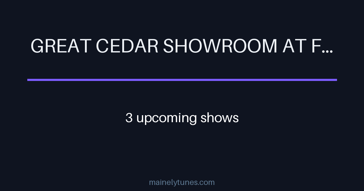 Photo of Great Cedar Showroom at Foxwoods Resort Casino