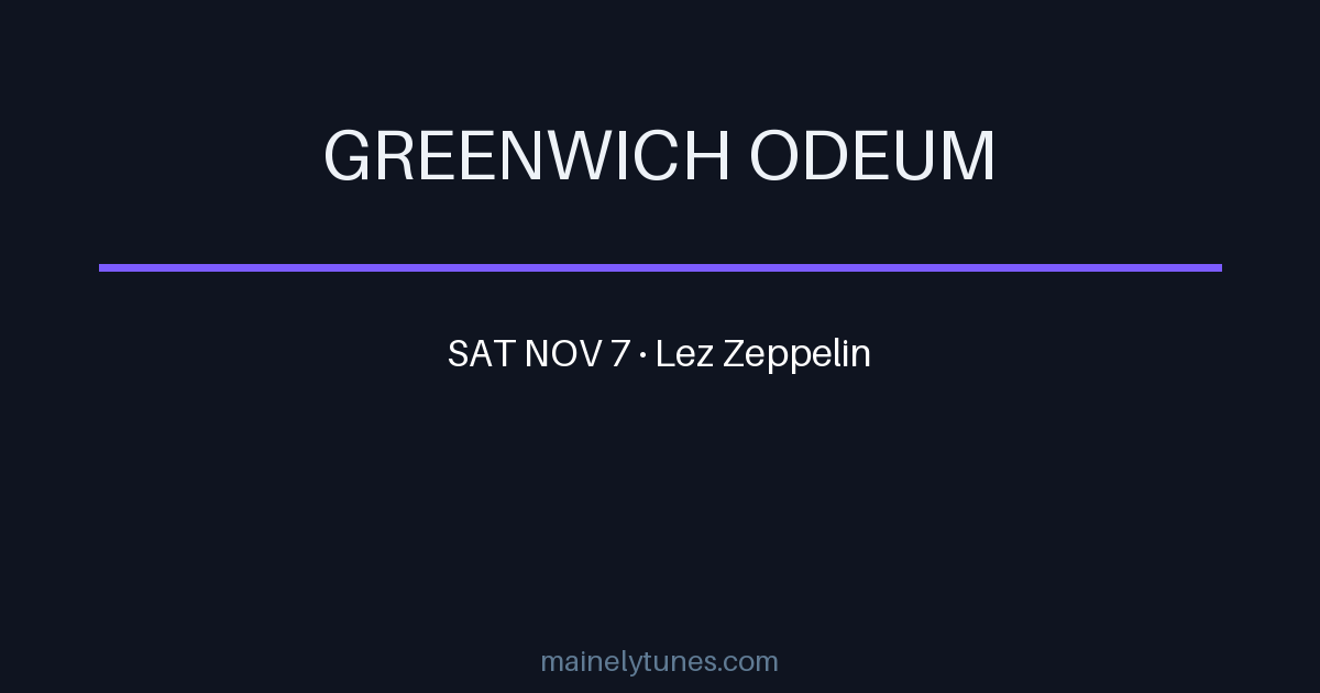 Photo of Greenwich Odeum