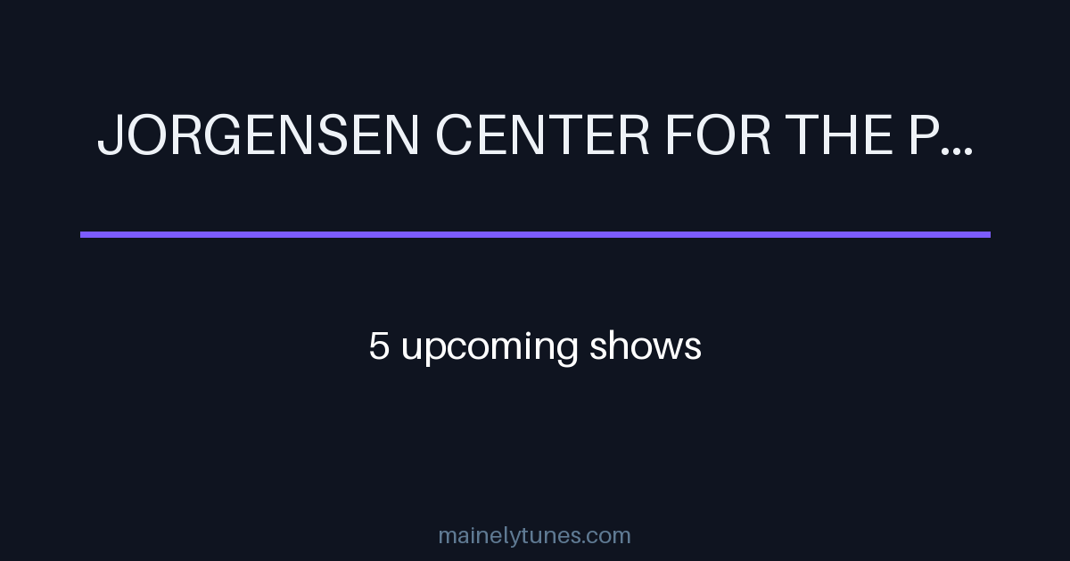 Photo of Jorgensen Center for the Performing Arts
