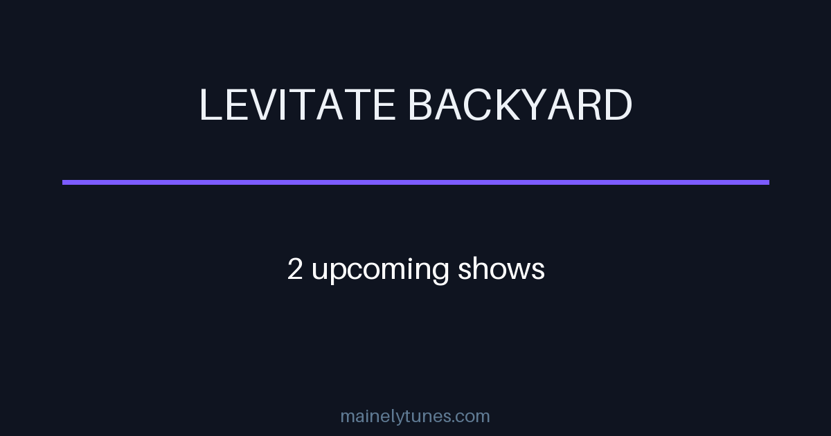 Photo of Levitate Backyard