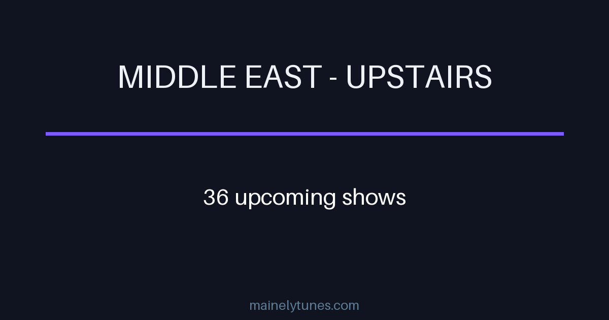 Photo of Middle East - Upstairs