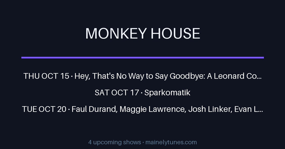 Photo of Monkey House