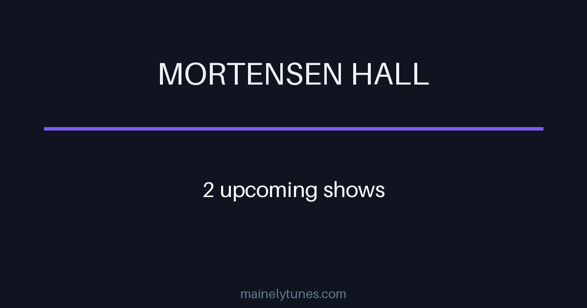 Photo of Mortensen Hall