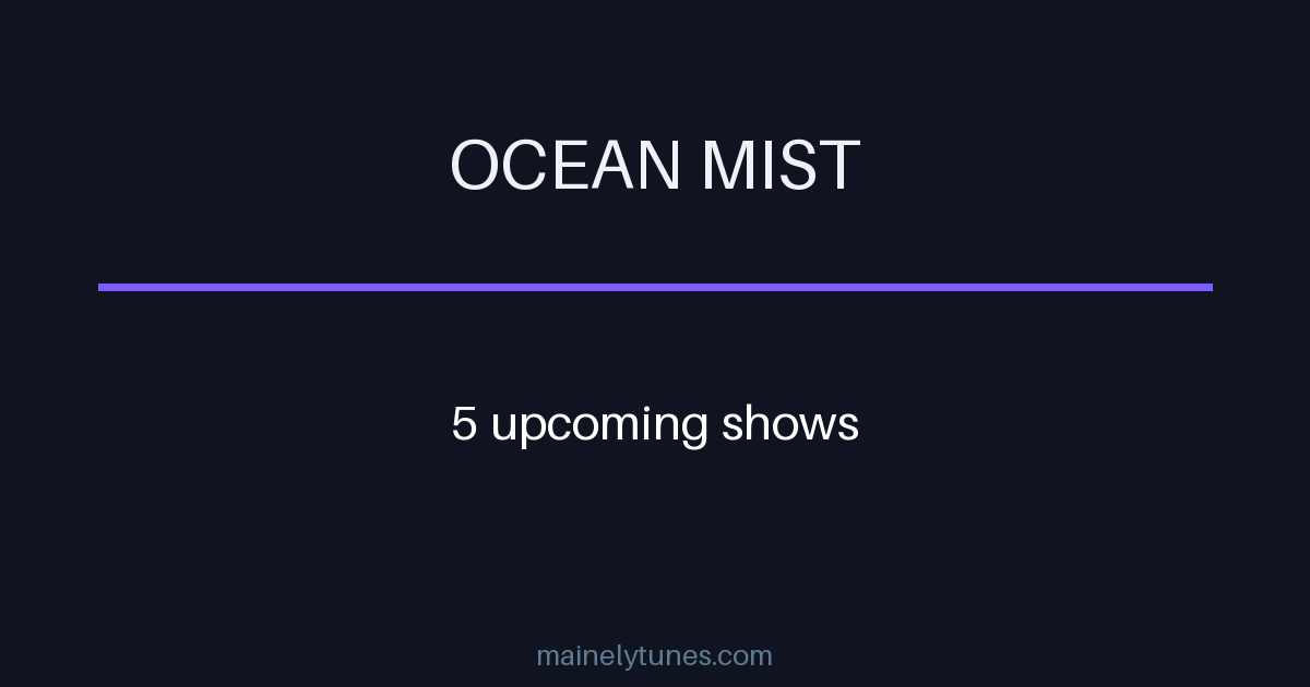 Photo of Ocean Mist