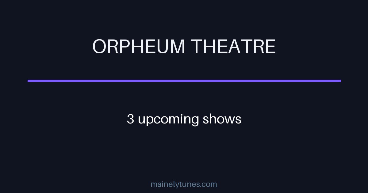 Photo of Orpheum Theatre