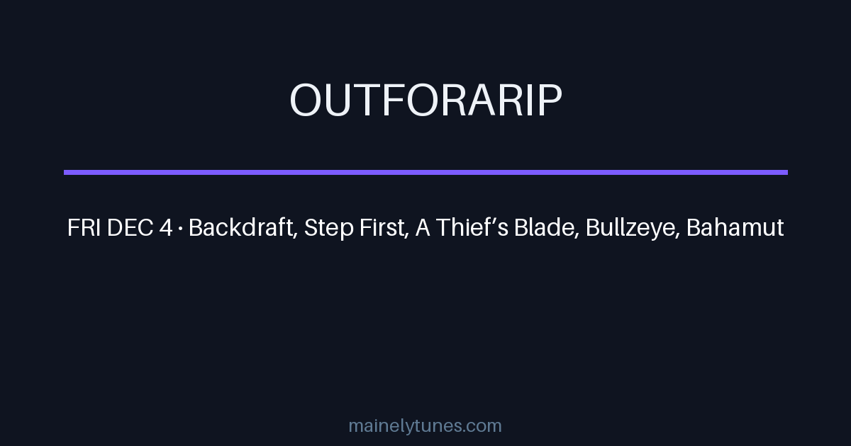 Photo of OUTFORARIP