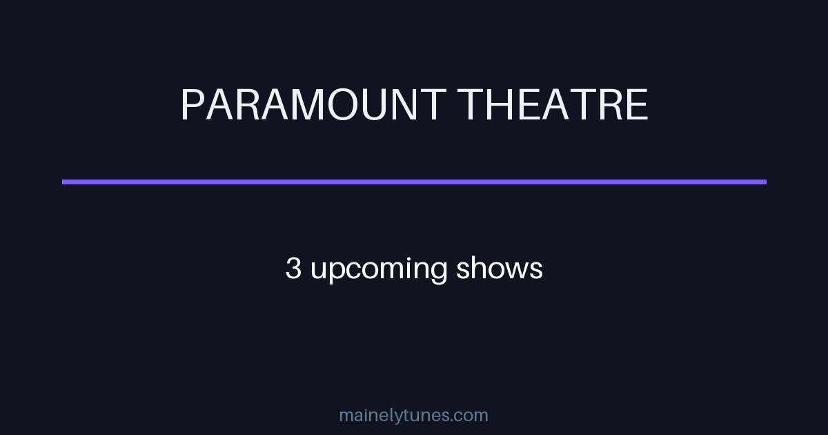 Photo of Paramount Theatre