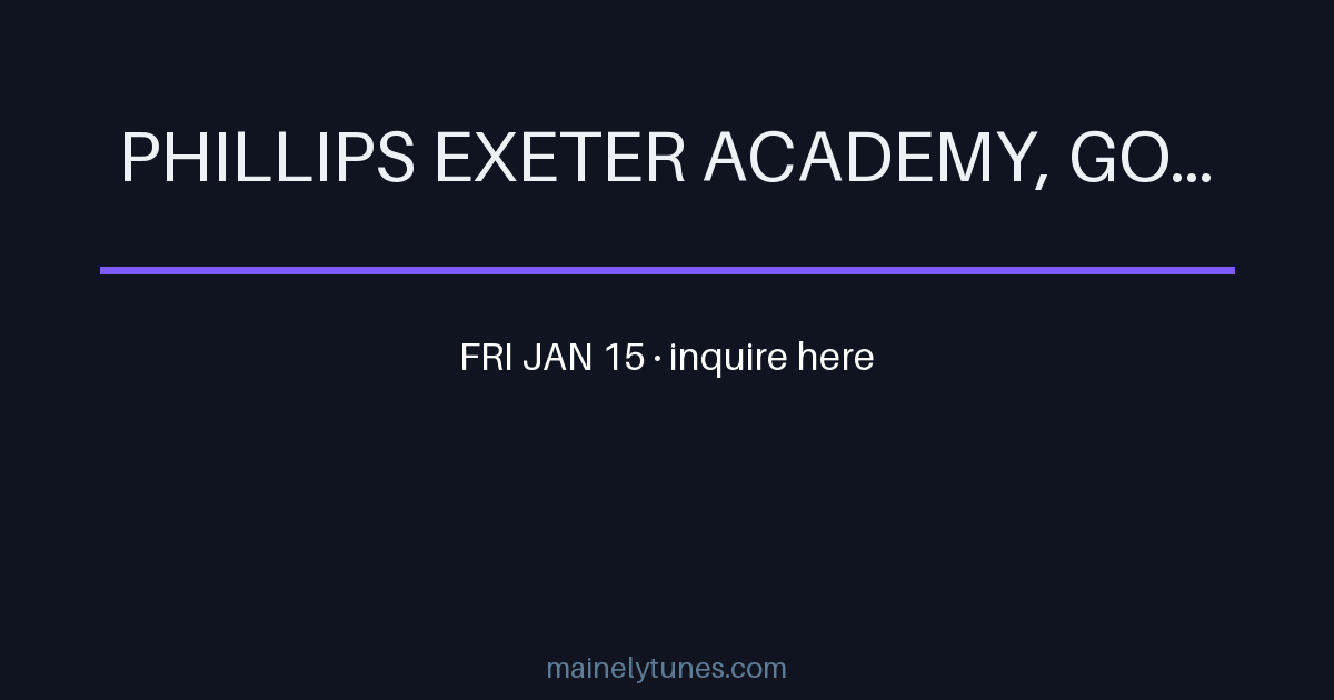 Photo of Phillips Exeter Academy, Goel Center for Theater and Dance