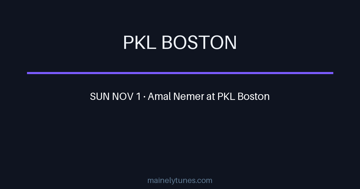 Photo of PKL Boston