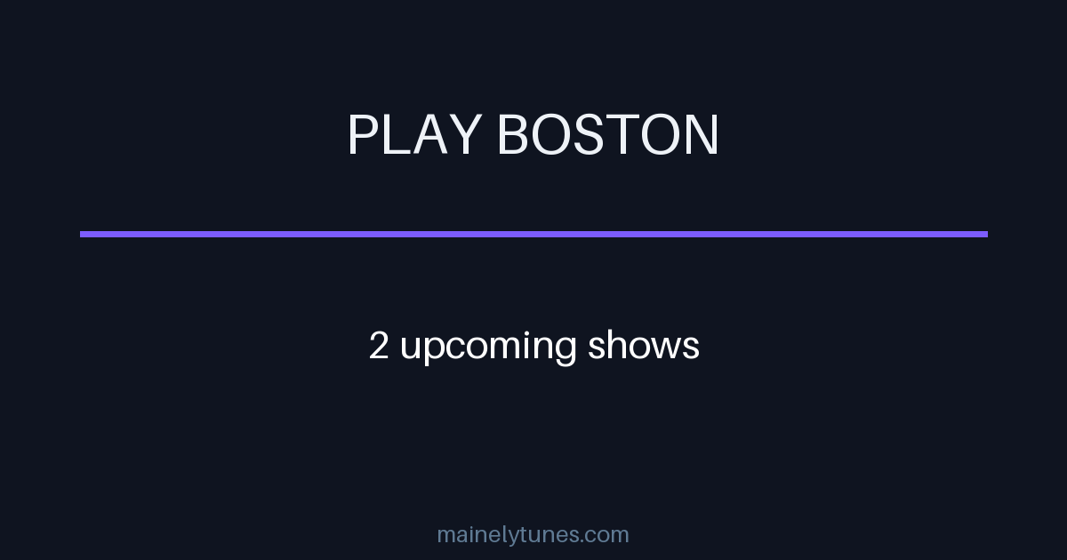 Photo of PLAY Boston