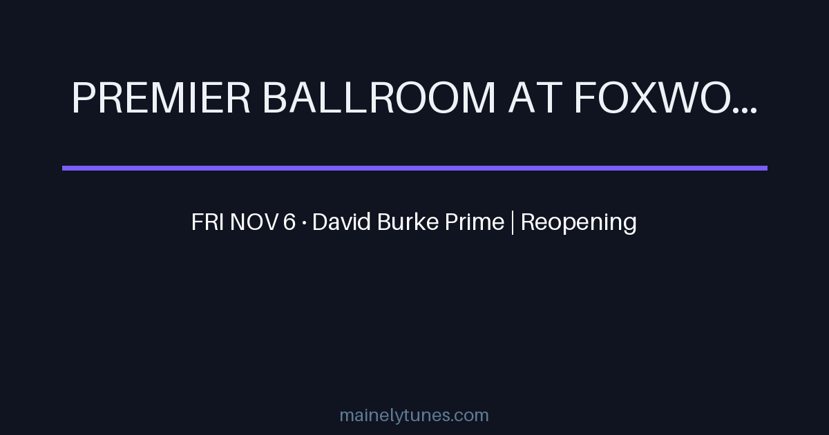 Photo of Premier Ballroom at Foxwoods
