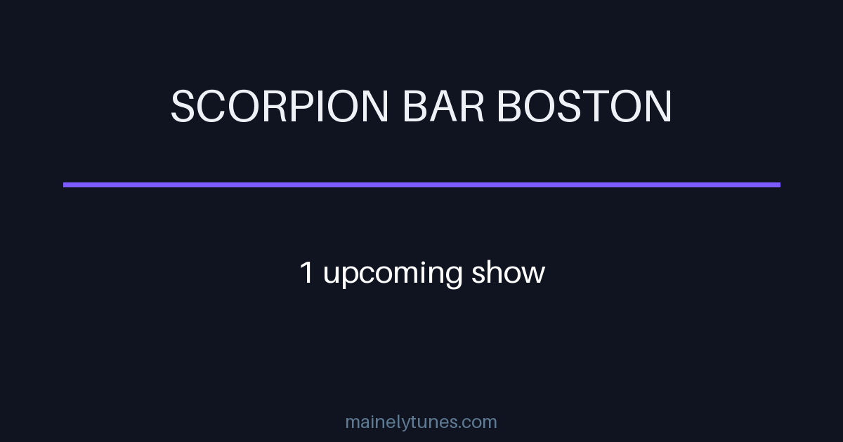 Photo of Scorpion Bar Boston