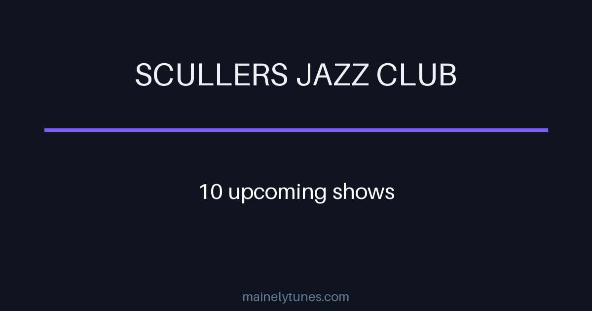 Photo of Scullers Jazz Club