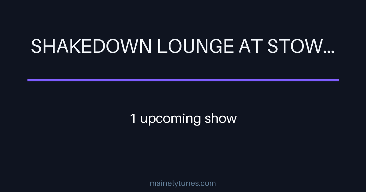 Photo of Shakedown Lounge at Stowe Cider