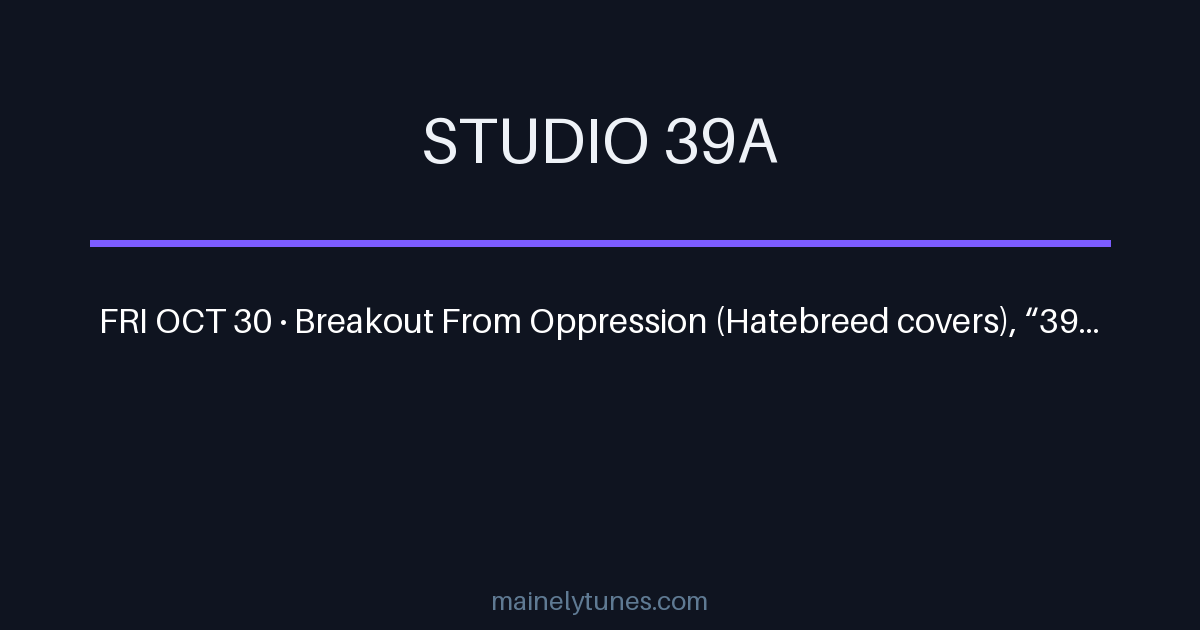 Photo of Studio 39A