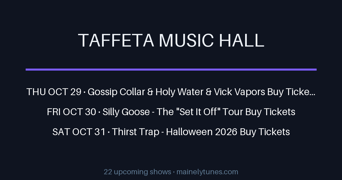 Photo of Taffeta Music Hall