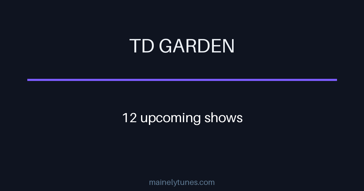 Photo of TD Garden