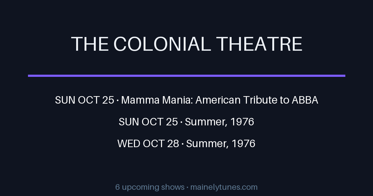 Photo of The Colonial Theatre