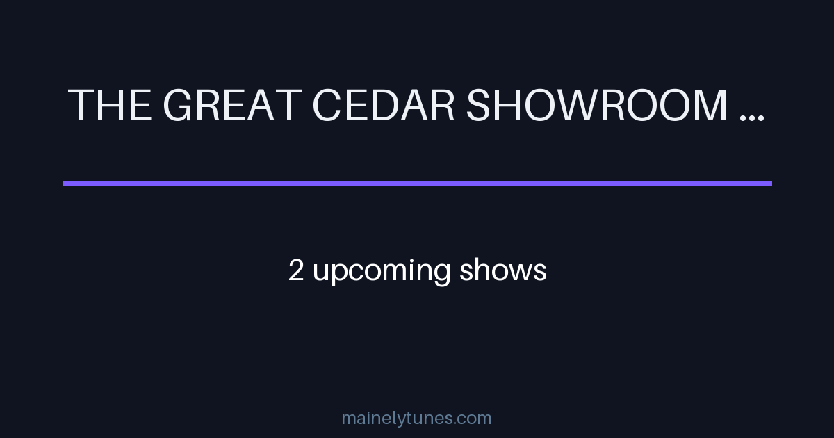 Photo of The Great Cedar Showroom at Foxwoods