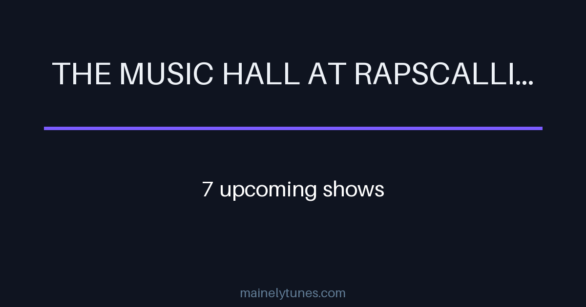 Photo of The Music Hall at Rapscallion