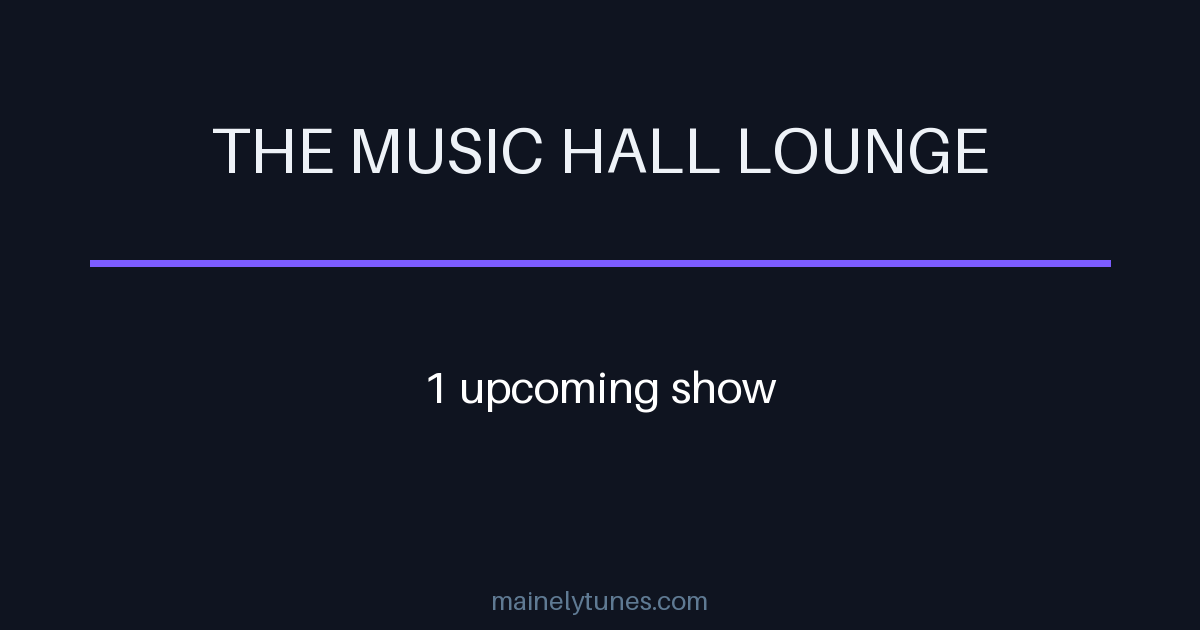 Photo of The Music Hall Lounge