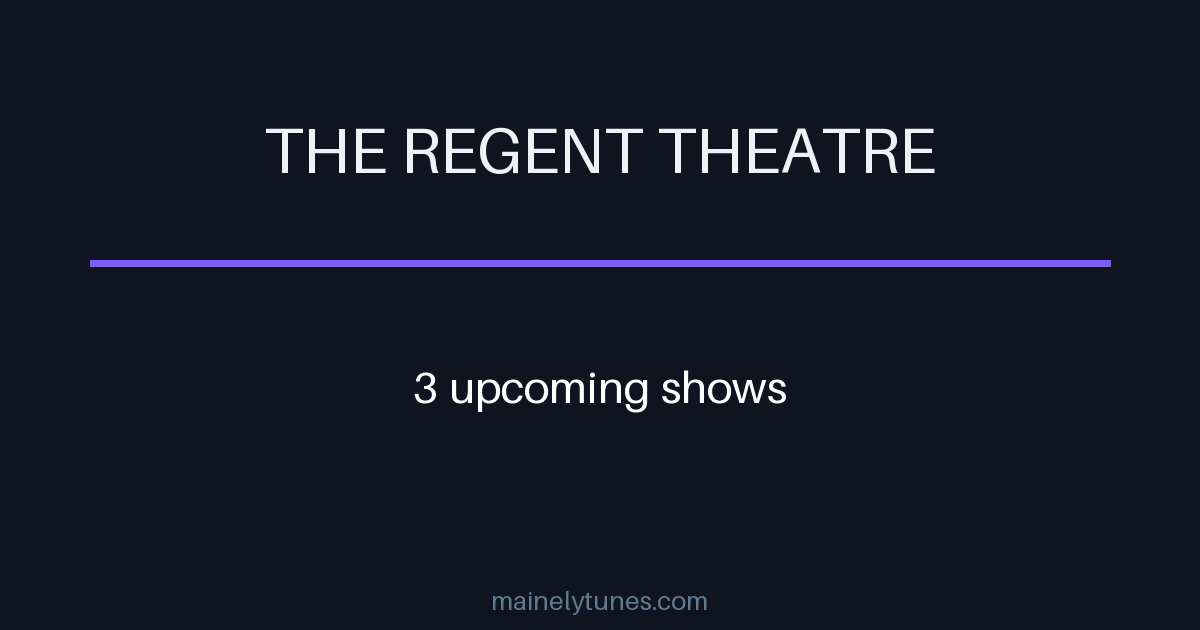 Photo of The Regent Theatre