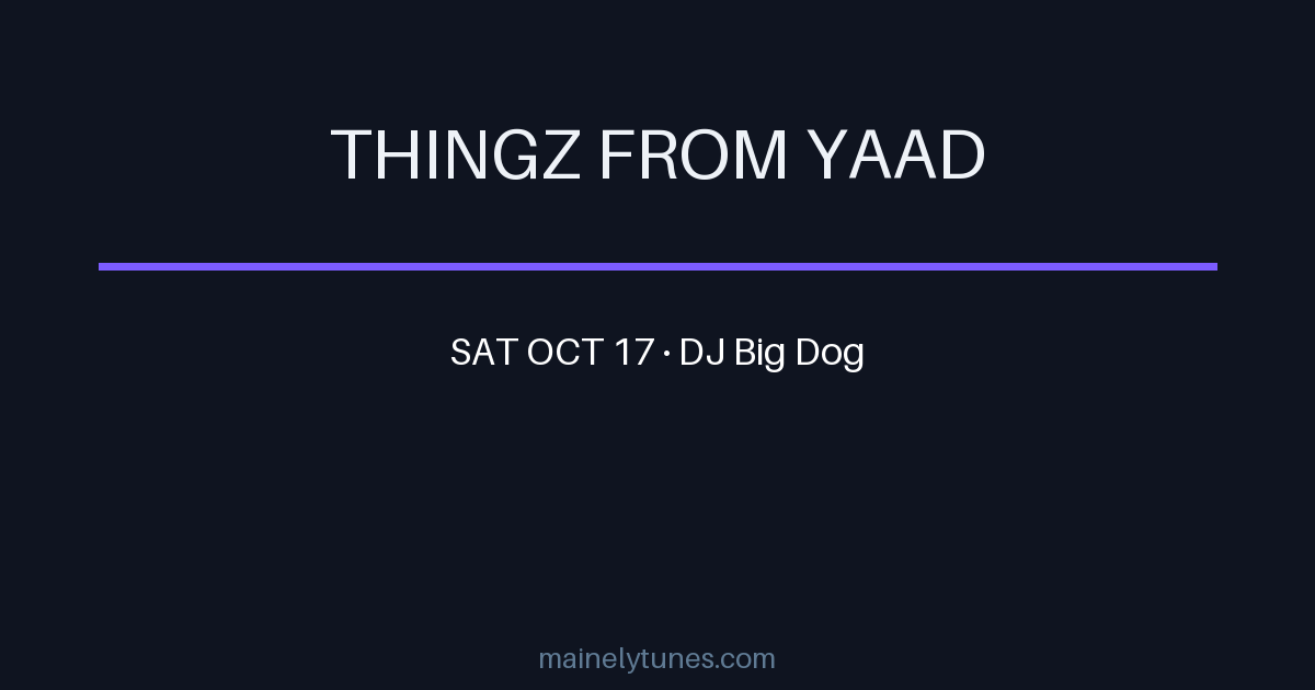 Photo of Thingz From Yaad