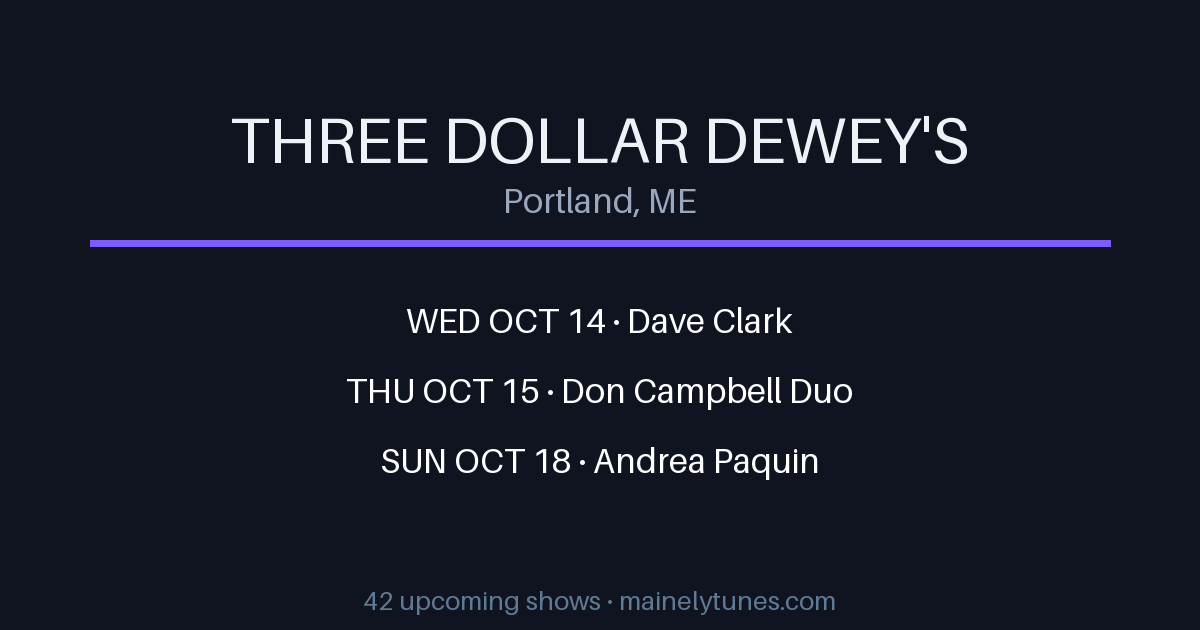 Photo of Three Dollar Dewey's