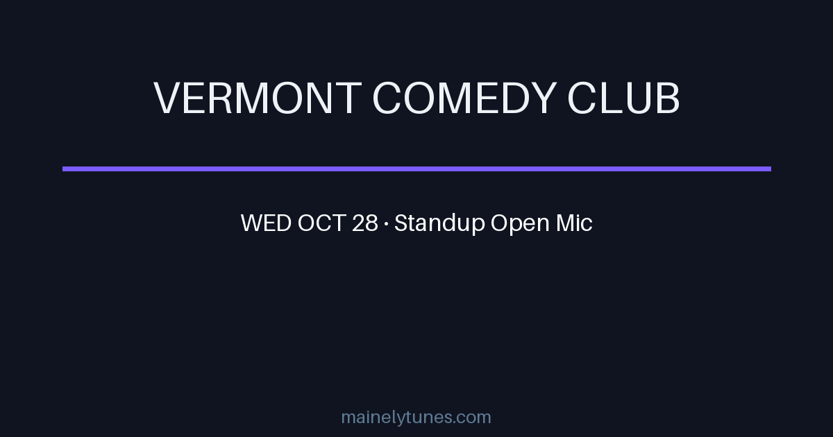 Photo of Vermont Comedy Club