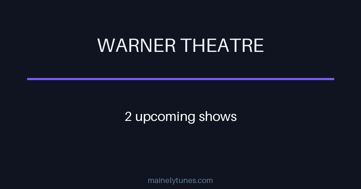 Photo of Warner Theatre