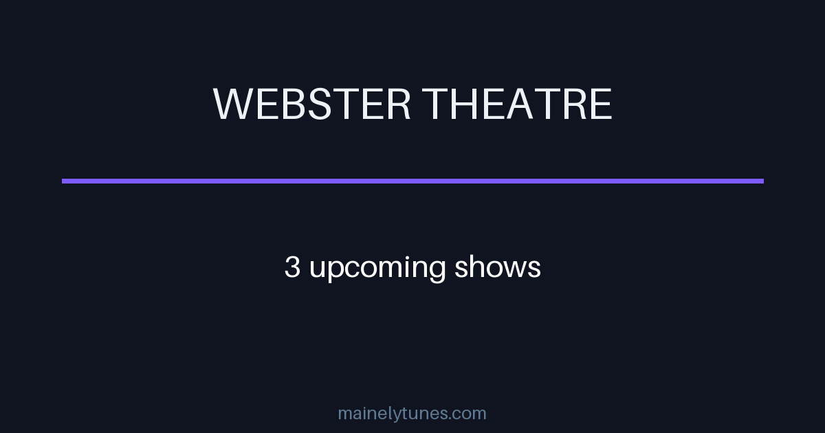 Photo of Webster Theatre